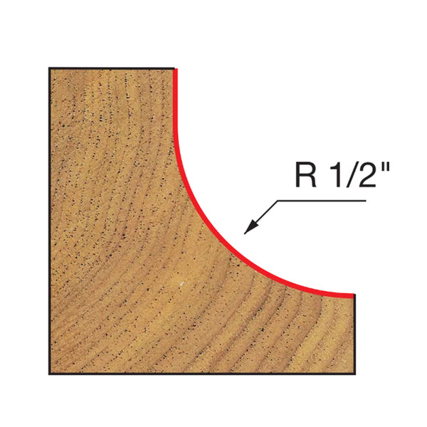 Freud Cove Bit 1/2" SH, 1-1/2" D, 5/8" CL