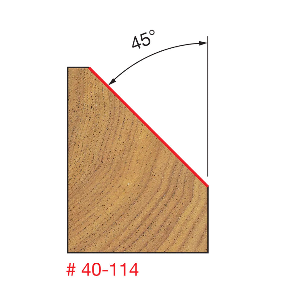 Freud Chamfer Bit 1/2