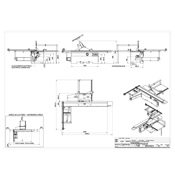 SCM Minimax SI 400es Sliding Table Saw w/Ready Control (3PH)