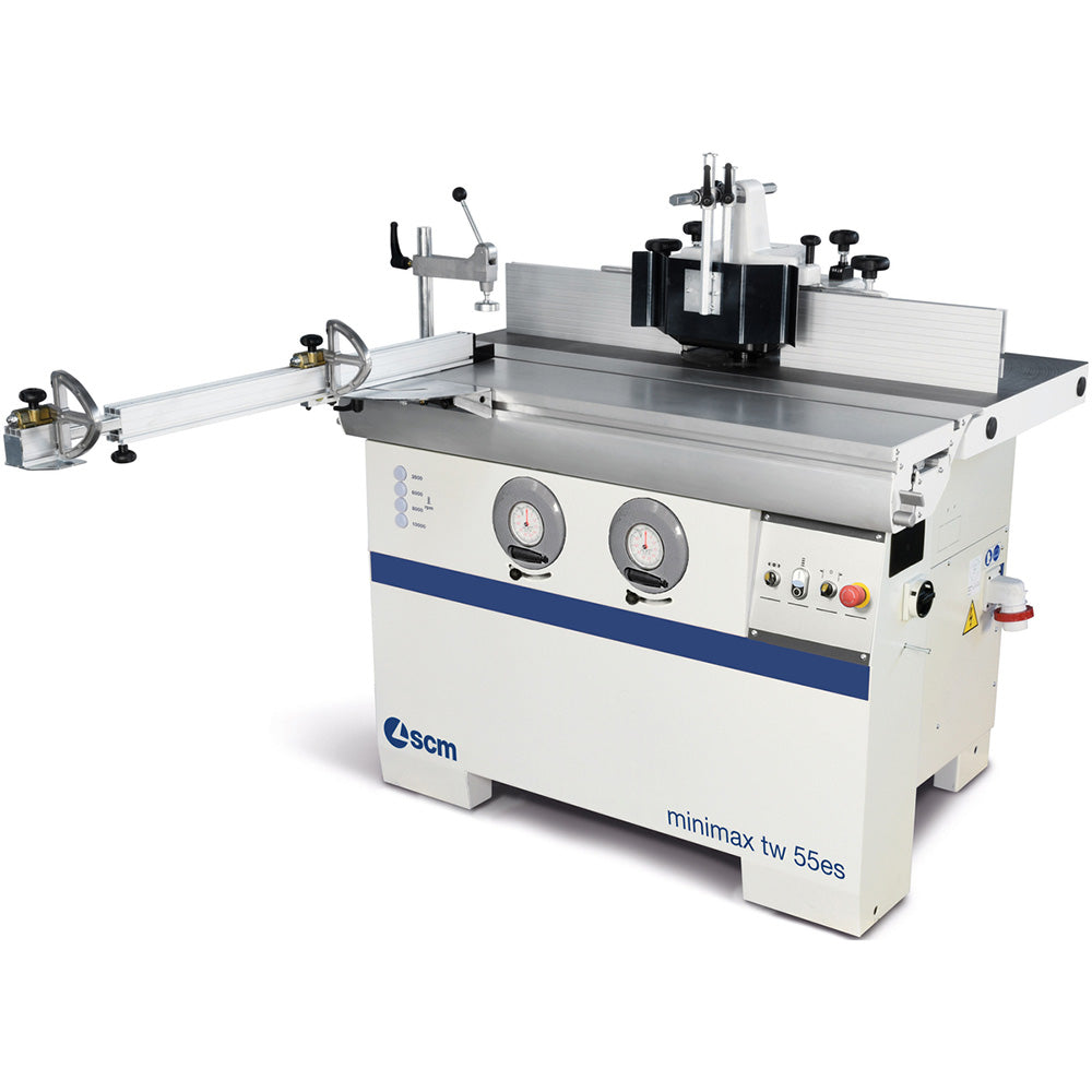 SCM Minimax TW 55es Tilting Spindle Shaper 8hp - 3PH, 220V