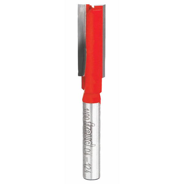 Freud Double Flute Straight Bit 1/4" SH, 3/8" D, 1" CL