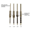 Powermatic Premium Mortising Chisels & Bits (4 Pack)