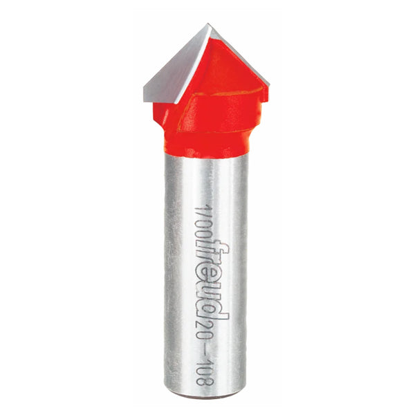 Freud 90° V Grooving Bit 1/2" SH, 3/4" D, 1/2" CL