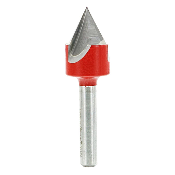 Freud 60° V Grooving Bit 1/4" SH, 1/2" D, 7/16" CL