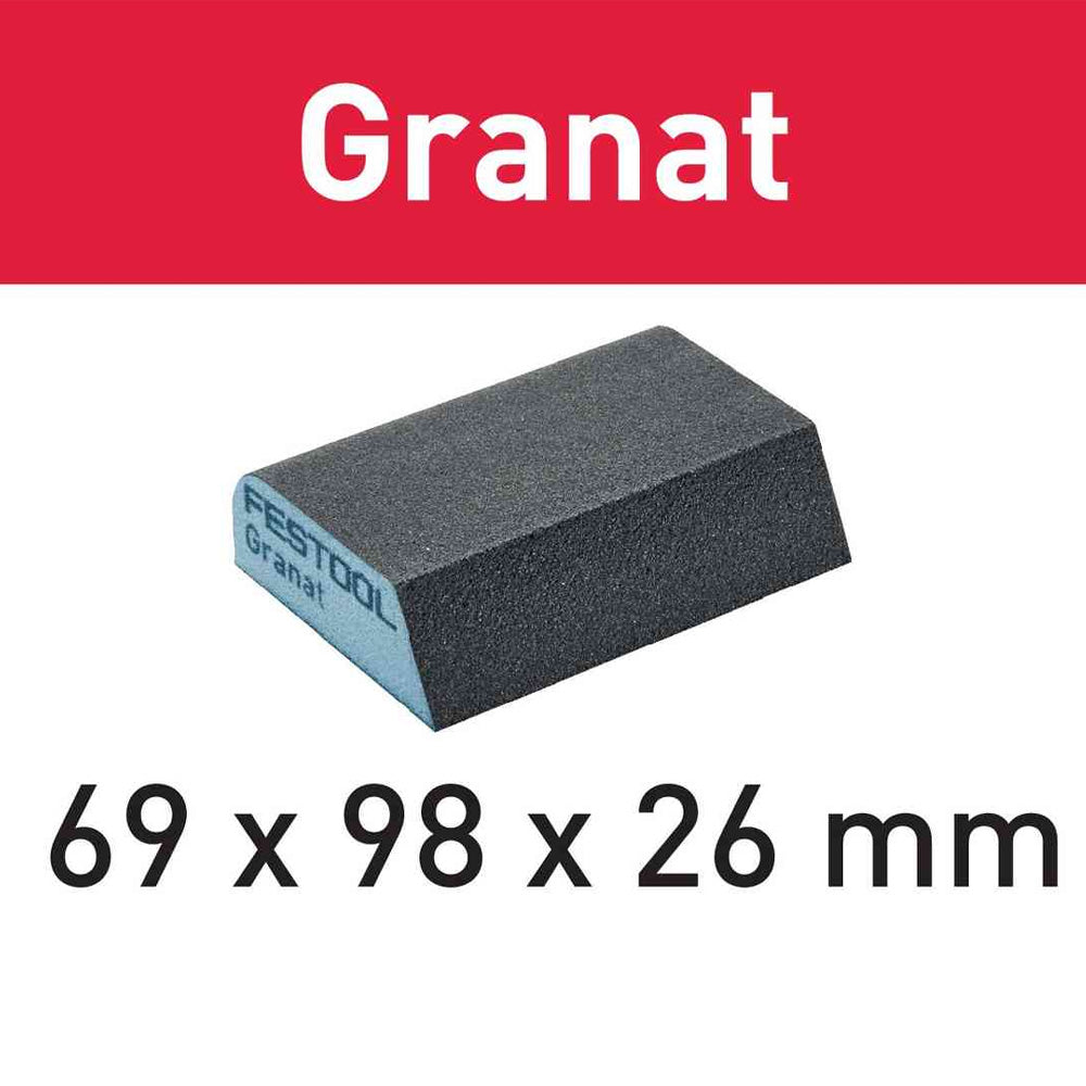 Festool Granat Formed Hand Sanding Sponges 120 Grit (6 Pack)