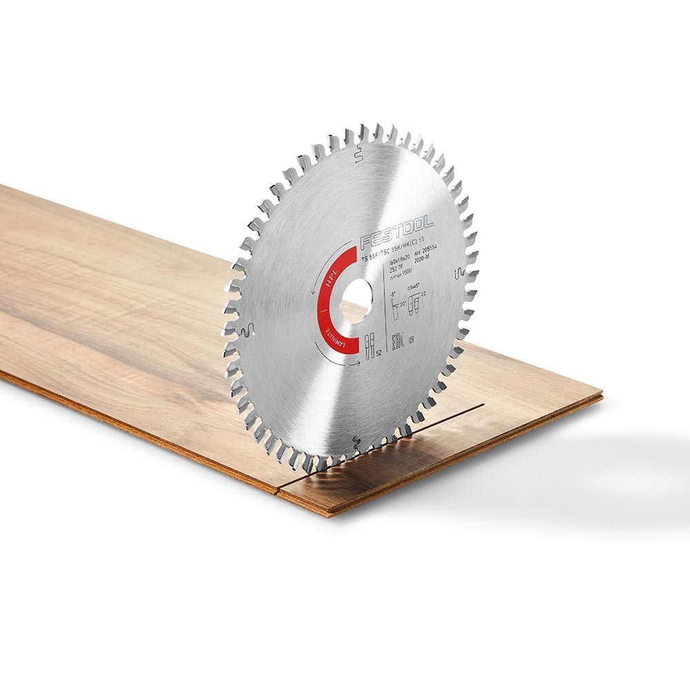 Festool Saw Blade, Laminate/HPL, 52 Teeth, For TS 55 F / TSC 55 K / HK(C) 55 (1.8 mm Kerf)