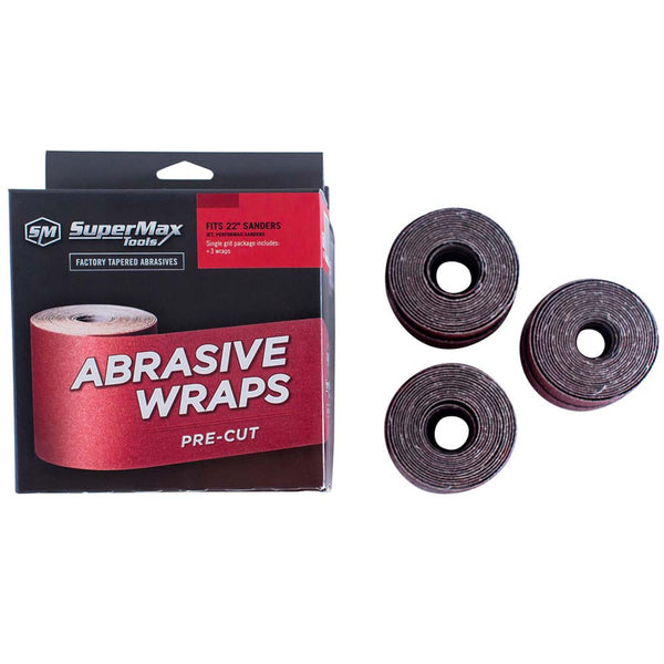 SuperMax 22" Drum Sander Abrasive Wraps (3-Pack)