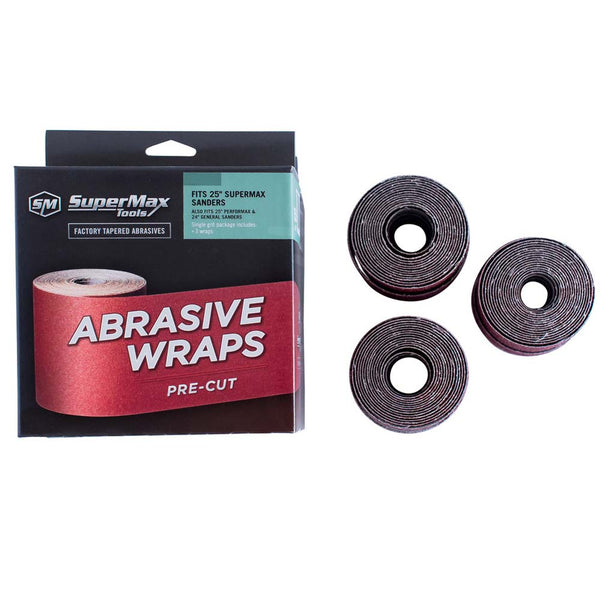 SuperMax 25" Drum Sander Abrasive Wraps (3 Pack)