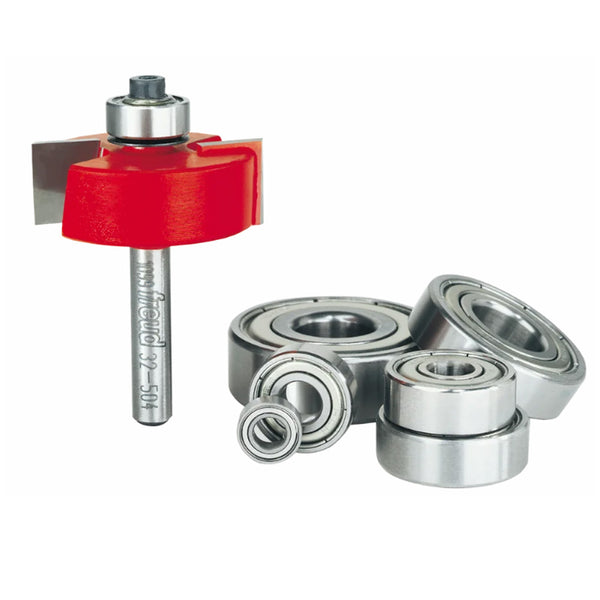 Freud 1/4" Shank Rabbeting Bits With Bearings