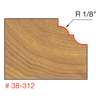 Freud Cove & Bead Bit 1/2" SH, 1-5/32" D, 5/8" CL