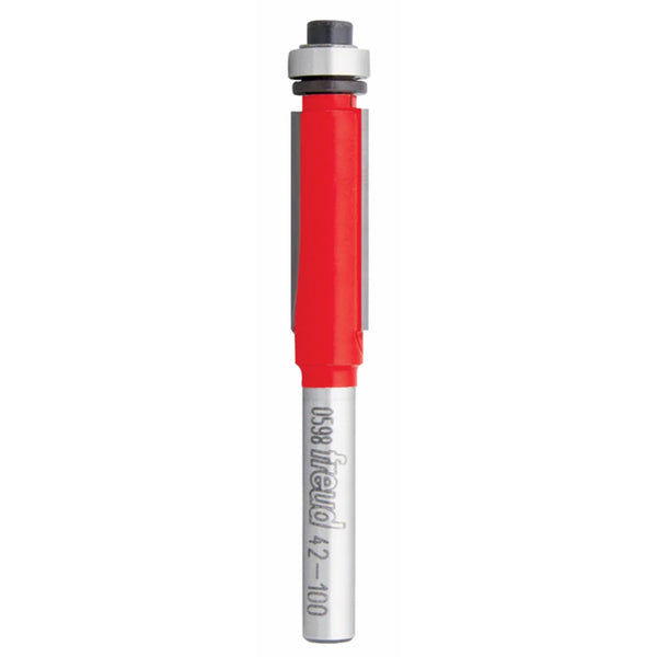 Freud Bearing Flush Trim Bit 1/4" SH, 3/8" D, 1" CL