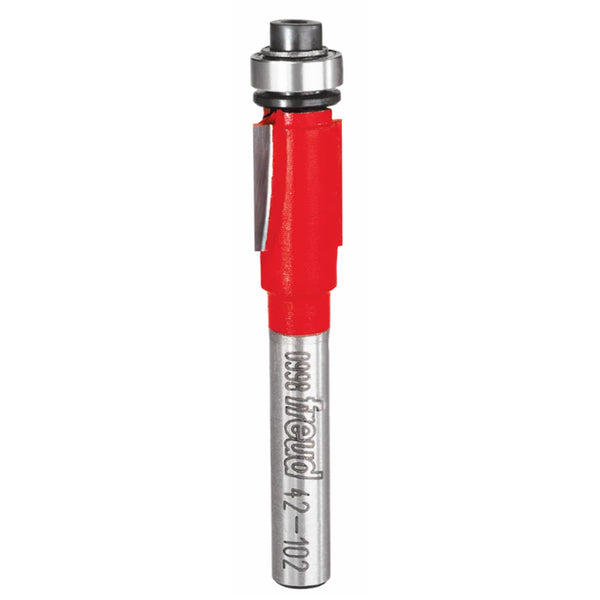 Freud Bearing Flush Trim Bit 1/4" SH, 3/8" D, 1/2" CL