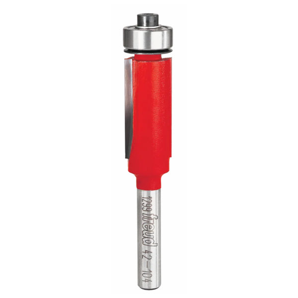Freud Bearing Flush Trim Bit 1/4" SH, 1/2" D, 1" CL (2 Cutter Design)