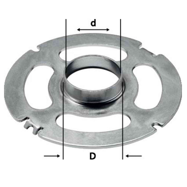 Festool OF 2200 Router Template (1-3/8" OD / 1-1/4" ID)