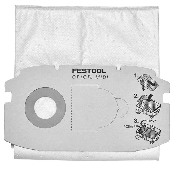Festool SELFCLEAN Filter Bag CT MIDI (5 Pack)