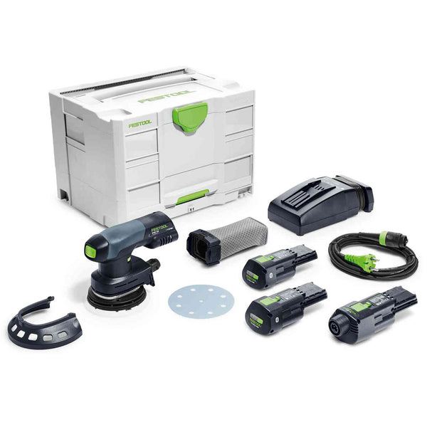 Festool Cordless Eccentric Sander ETSC 125 Li 3.0 I-Set