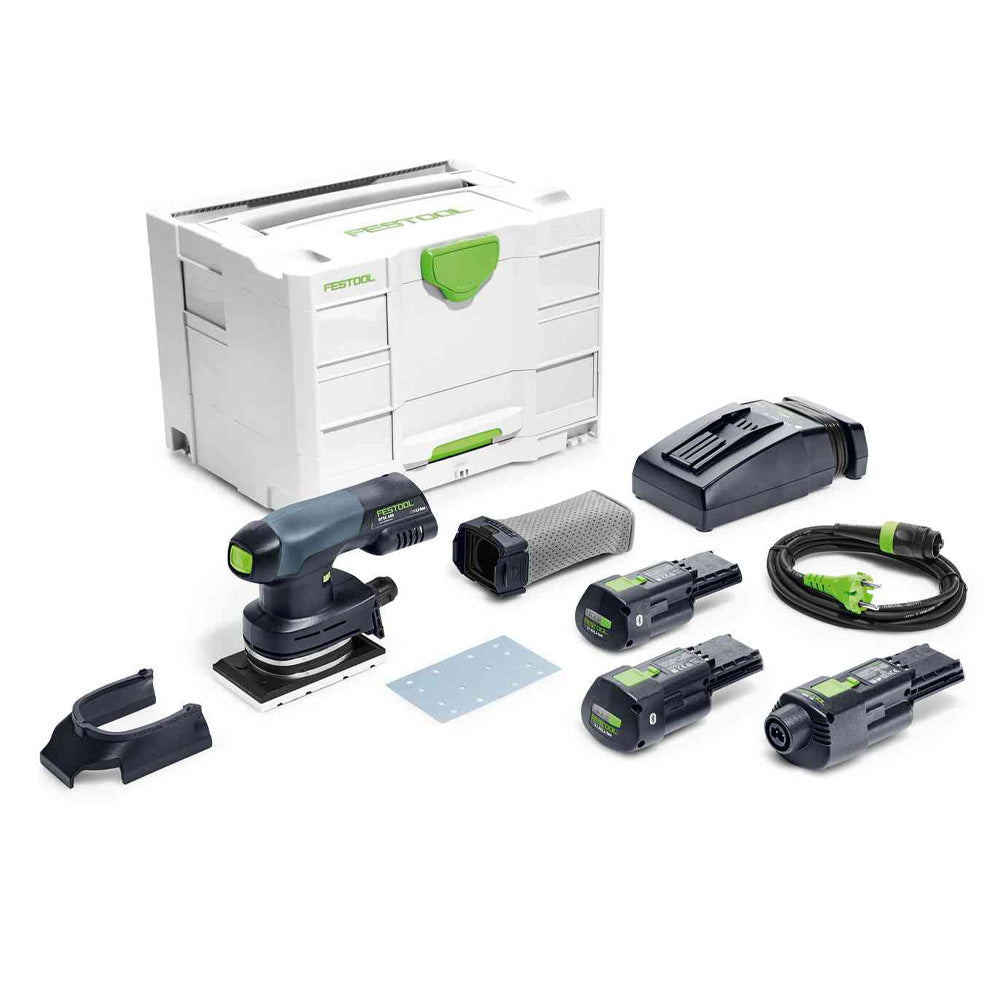 Festool Cordless Finish Orbital Sander RTSC 400 Li 3.0 I-Set