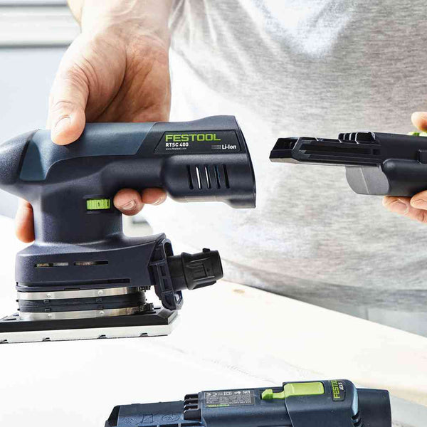 Festool Cordless Finish Orbital Sander RTSC 400 Li 3.0 I-Set