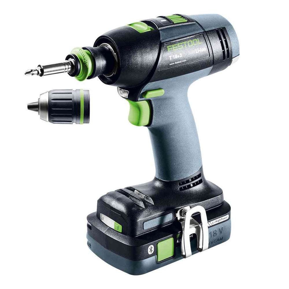 Festool Cordless Drill T 18+3 HPC 4.0 I-Plus