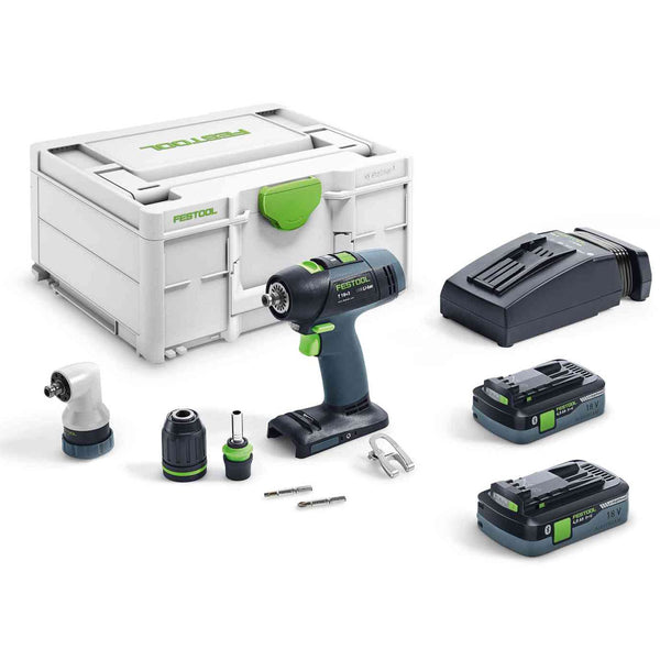 Festool Cordless Drill T 18+3 HPC 4.0 I-Plus