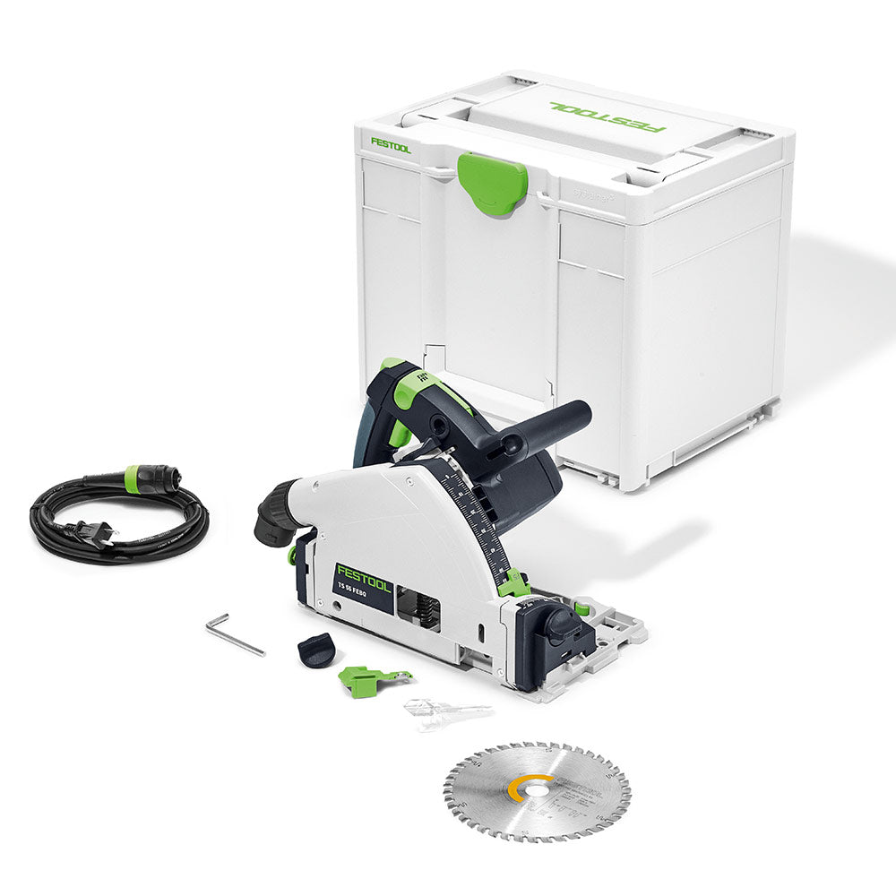 Festool Plunge Cut Track Saw TS 55 FEQ F Plus (Guide Rail Not Included)