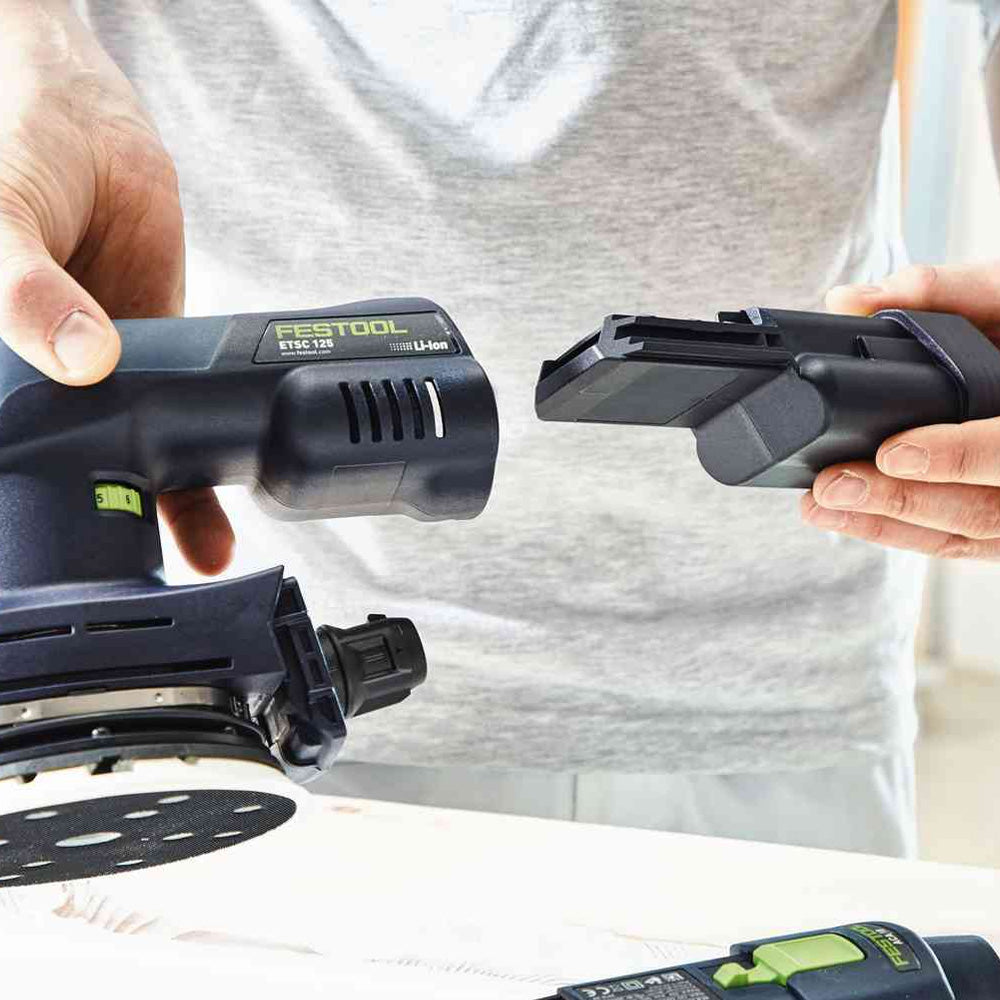 Festool Cordless Eccentric Sander ETSC 125 Li 3.0 I-Set