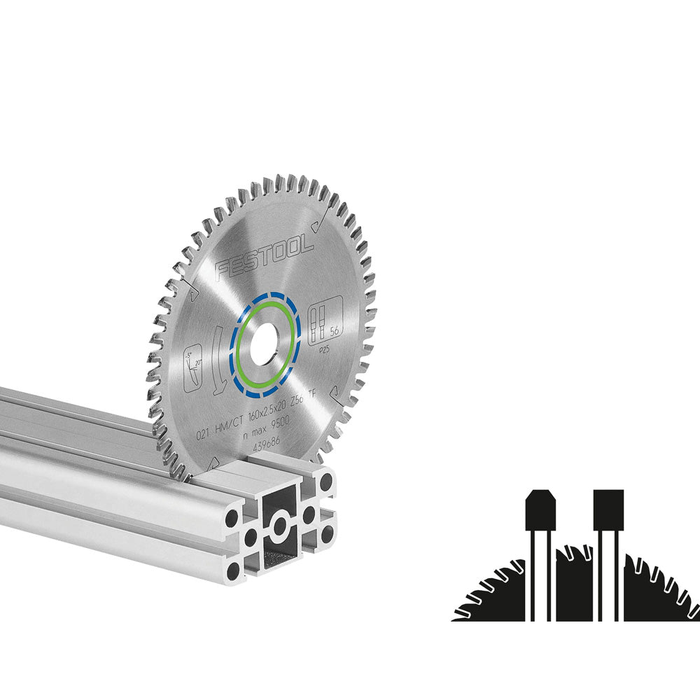 Festool Saw Blade, Aluminum/Plastic, 64 Teeth, For KSC 60 (2.3 mm Kerf)