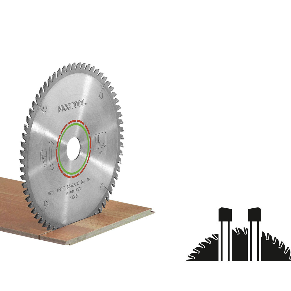 Festool Saw Blade, Laminate/HPL, 60 Teeth, For KSC 60 (2.3 mm Kerf)