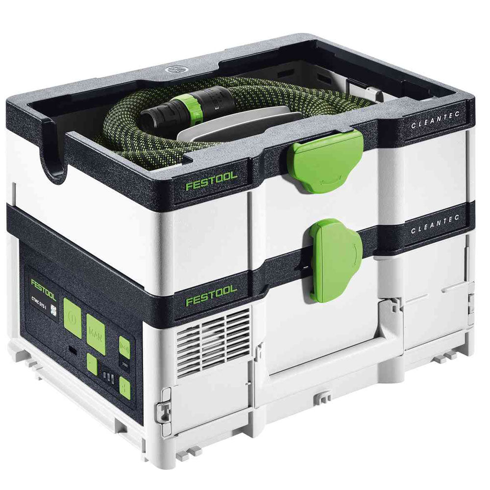 Festool Cordless Mobile Dust Extractor CLEANTEC CTC SYS I HEPA-Basic