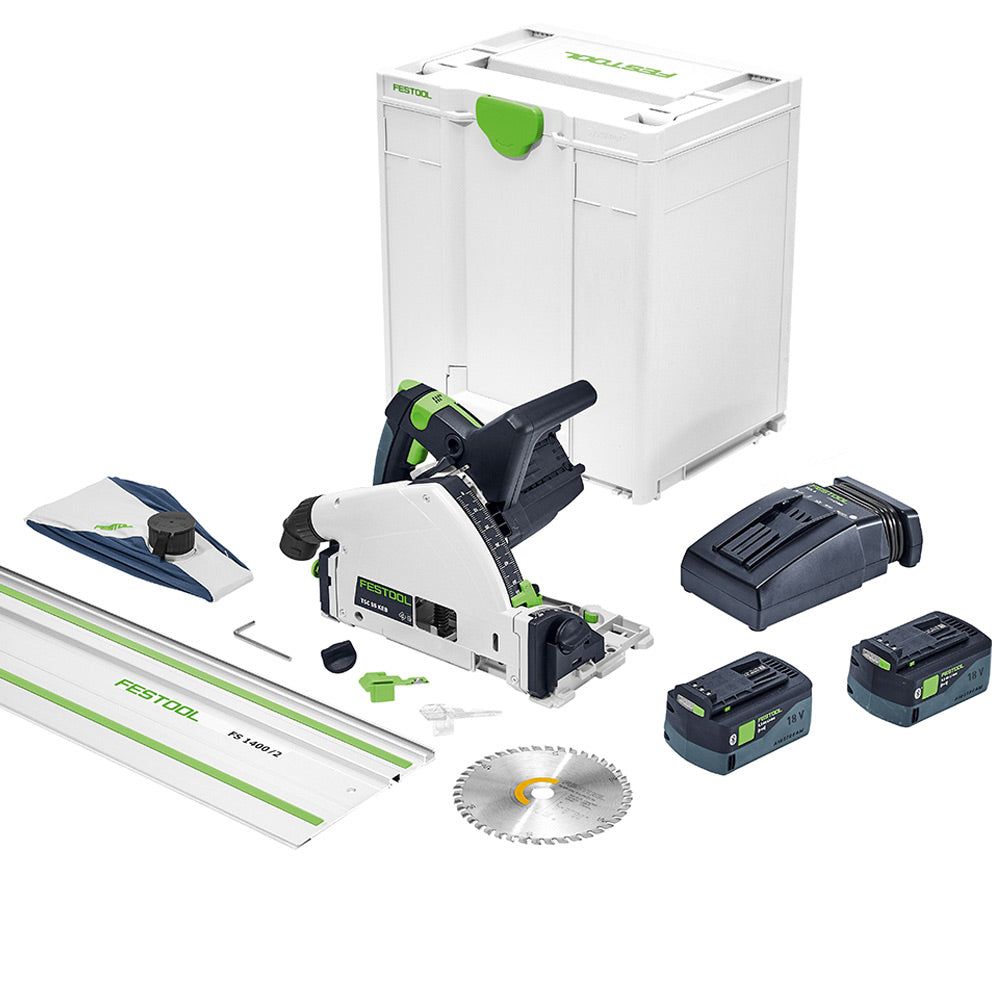 Festool Cordless Track Saw TSC 55 K Set (With 55