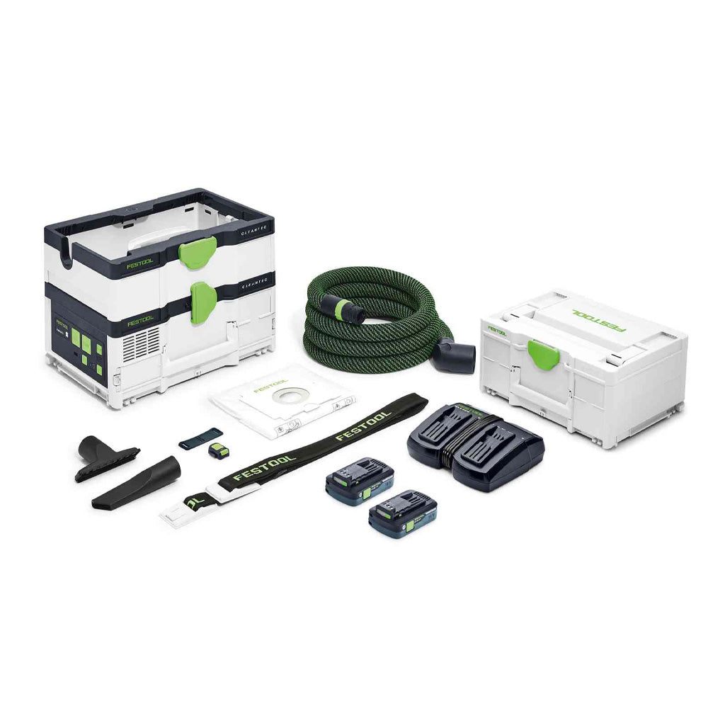 Festool Cordless Mobile Dust Extractor CLEANTEC CTC SYS I HEPA-Plus