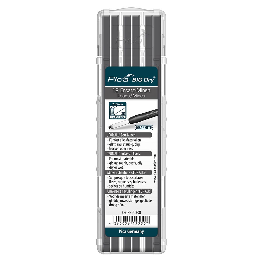 Pica BIG Dry Refills - Graphite