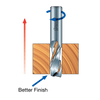 Freud Carbide Up Spiral Router Bit 1/2" SH, 3/8" D, 1-1/4" CL