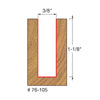 Freud 3/8" Shank Down Spiral Router Bit (3/8" Dia.)