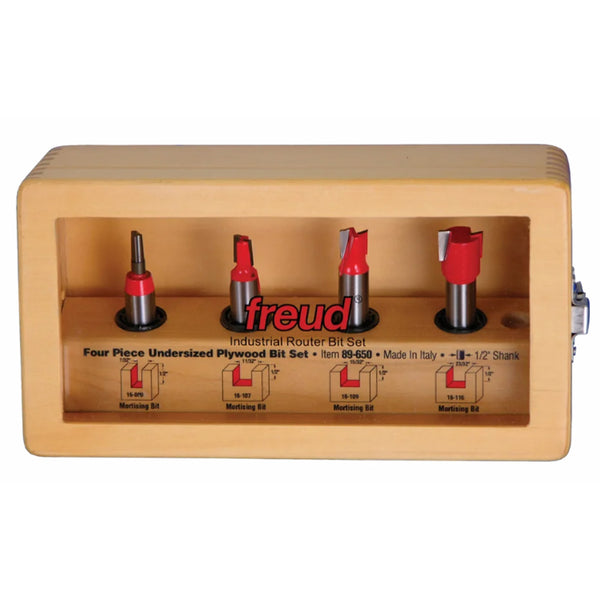 Freud 4 Piece Undersized Plywood Bit Set