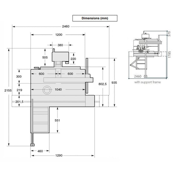 SCM Minimax C 30G - Tersa Full Combination Machine - 4' Slider
