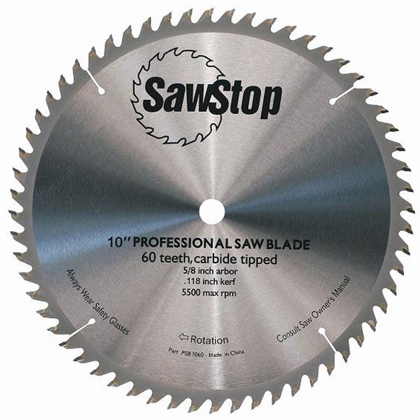 SawStop 10" x 60T Combination Blade