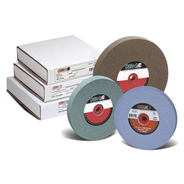 CGW Abrasives Blue AZ Bench Grinder Wheels 8" x 1" x 1-1/4"