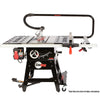 30" contractor saw with overarm dust extraction and mobile base