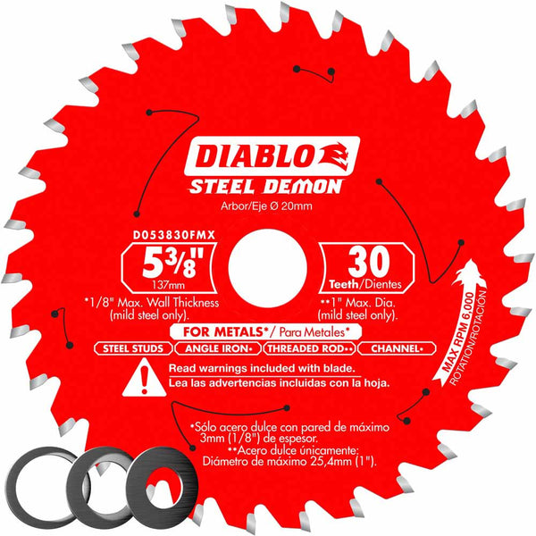 Diablo 5-3/8" x 30T Steel Demon Saw Blade for Metal