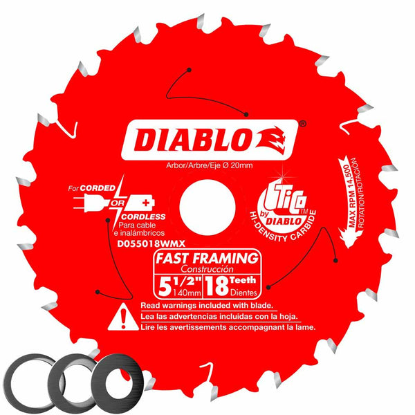 Diablo 5-1/2" x 18T Fast Framing Saw Blade