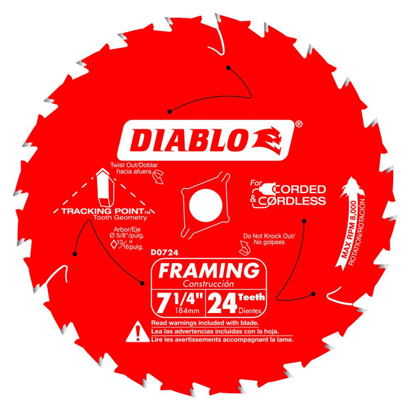 Diablo 7-1/4" x 24T Framing Saw Blades (10 Pack)