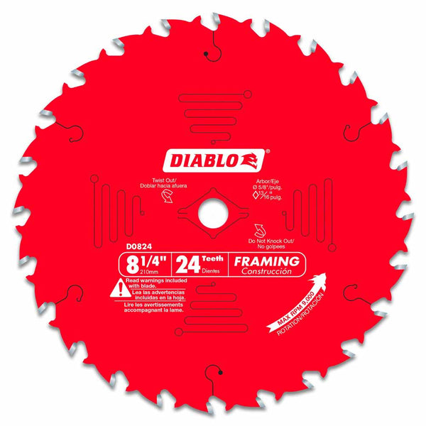 Diablo 8-1/4" x 24T Framing Saw Blade