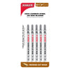 Diablo 4" 10 TPI High Carbon Steel Jig Saw Blades for Reverse Cuts in Wood (5 Pack)