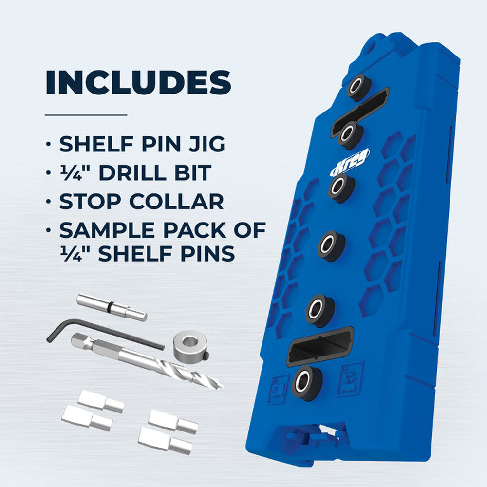 Kreg Shelf Pin Drilling Jig - 1/4