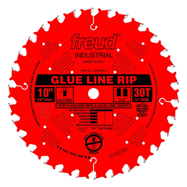 Freud 10" x 30T Industrial Glue Line Ripping Blade