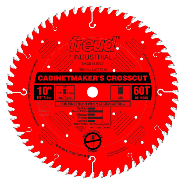 Freud 10" x 60T Cabinetmaker Crosscut Blade