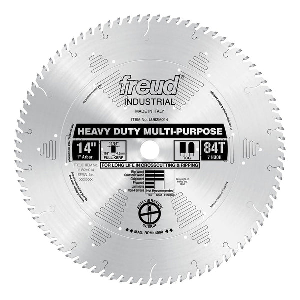 Freud 14" x 84T Heavy Duty Multi-Purpose Blade