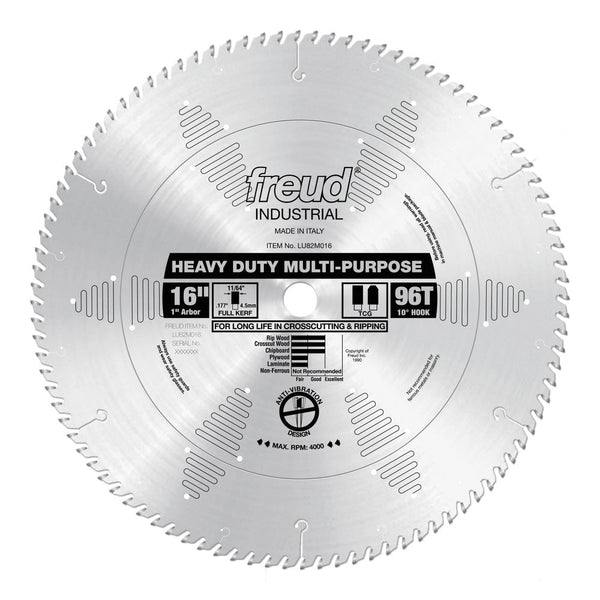 Freud 16" x 96T Heavy Duty Multi-Purpose Blade