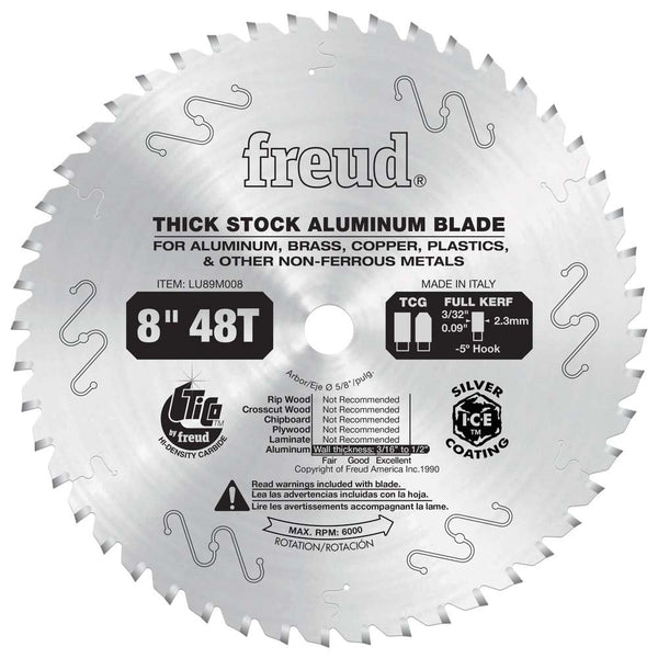 Freud 8" x 48T Thick Non-Ferrous Metal Blade
